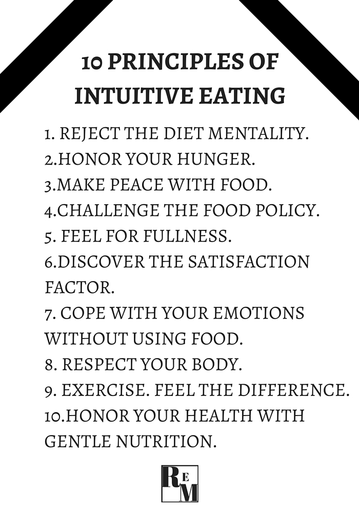 10 Principles of intuitive eating